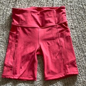 Athleta 7” biker short. Size small, worn once.